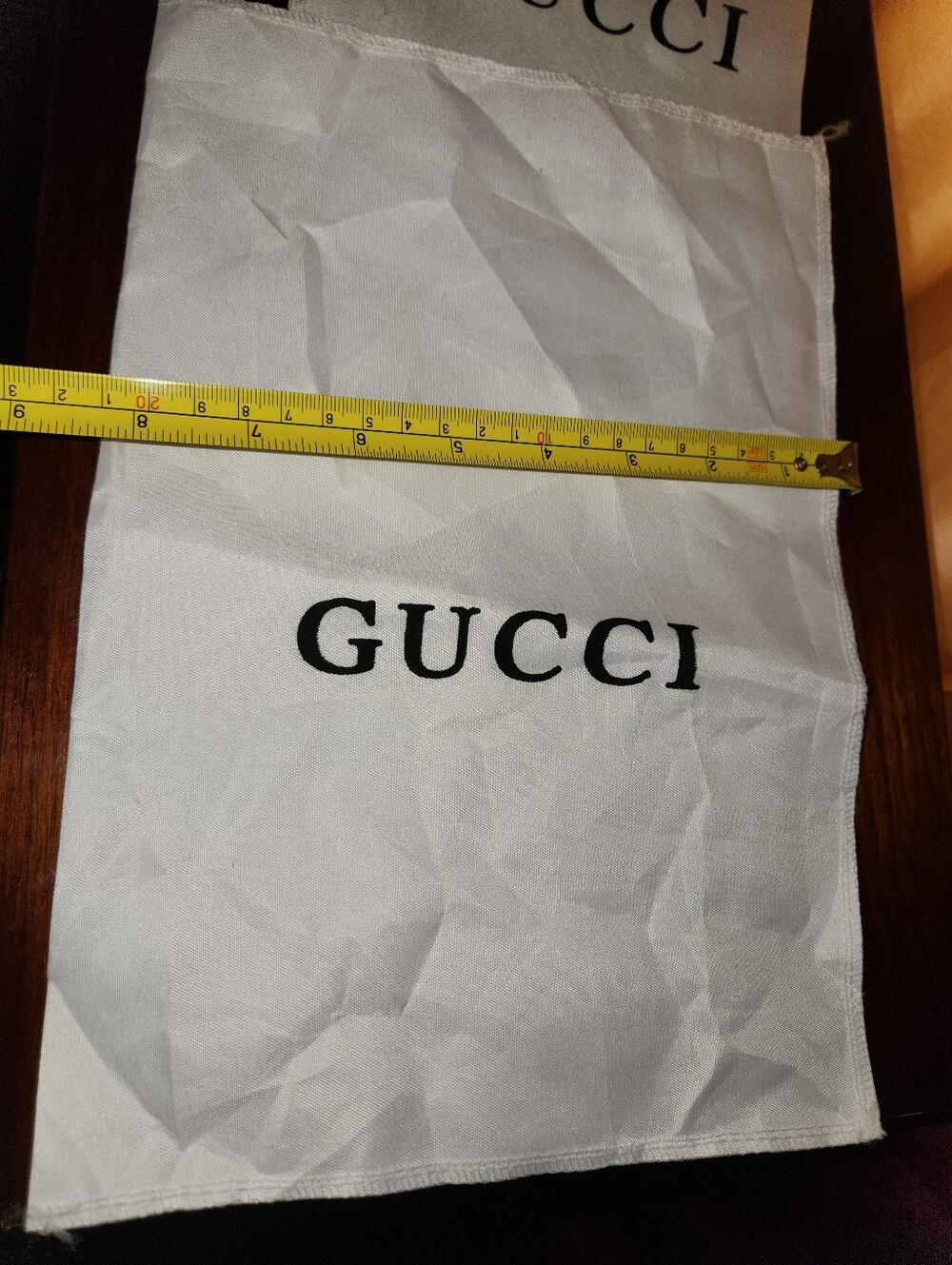 3pcs Gucci Green box and 2 Gucci Logo dust bags - Picture 6 of 15
